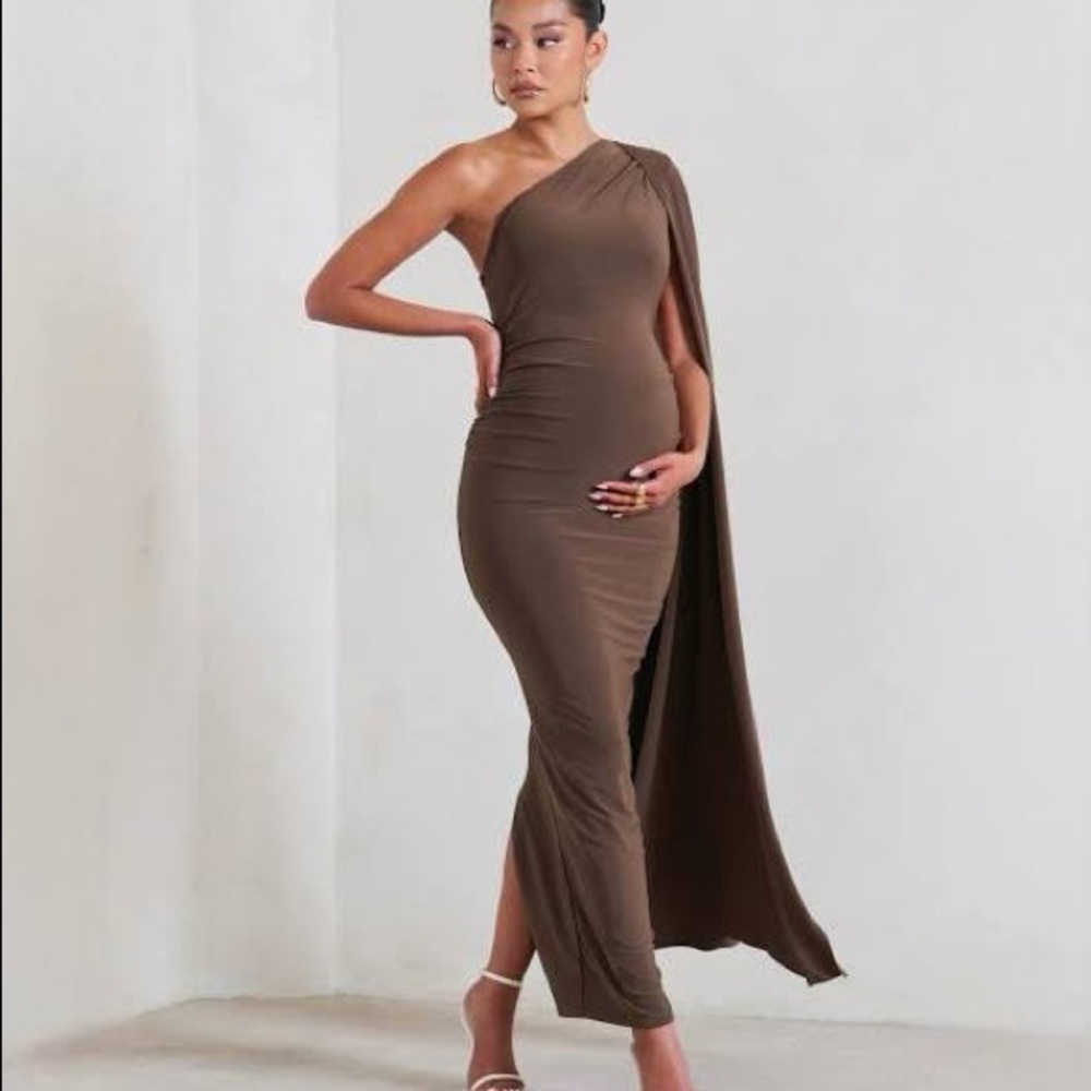 Club London AMARYLLIS Maternity Dress - chocolate US6